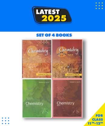 NCERT Class 11th And 12th Chemistry Part 1 And 2 Combo Of 4 Books English Medium Paperback, NCERT Paperback, National Council Of Educational Research And Training Paperback, NCERT|New Latest Edition For 2025-2026