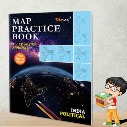 INDIA POLITICAL - MAP PRACTICE BOOK | "Discover India: Political Map Practice Guide"