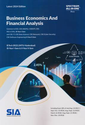 Business Economics And Financial Analysis B.Tech III-Year I-Sem & II-Sem (R22) JNTU-HYD Latest 2024 Edition
