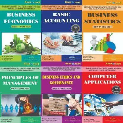 Thakur Publication (BBA 1st Semester 6 In 1 Combo Pack In English)