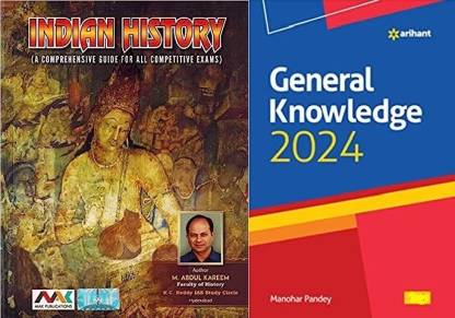 INDIAN HISTORY + GENERAL KNOWLEDGE 2024 For All Competitive Exams ( COMBO SET OF 2 BOOKS )