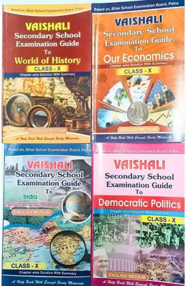 Bihar Board BSEB 10th Class Art's Guide English Medium ( Geography , Economics , History , Polity ) For 2024 Exam (Paperback)