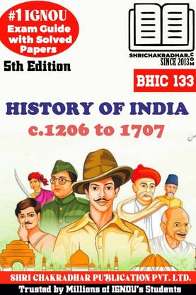IGNOU BHIC 133 Previous Year Solved Question Paper (June 2023) History of India from C.1206-1707 IGNOU BAG History bhic133