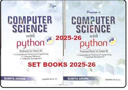Sumita Arora,Computer Science With Python Textbook And Practical Book Set For Class 12, 2025-26 Edition, Sumita Arora, Dhanpat Rai & Co