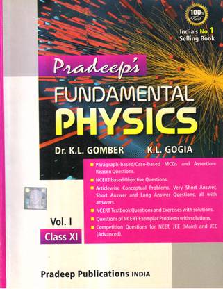 Pradeep's Fundamental Physics For Class - 11 (Vol. 1,2)