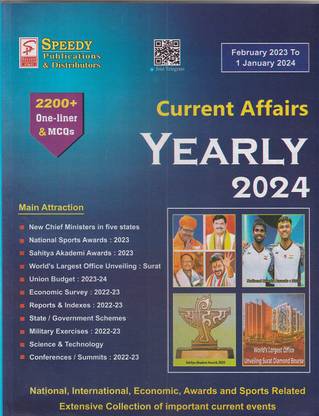 Speedy Current Affairs Yearly 2024 English Medium
