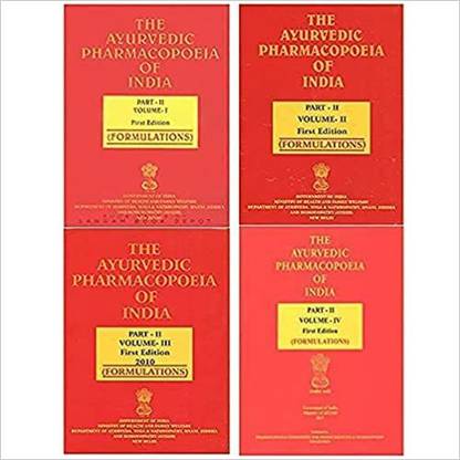 Ayurvedic Pharmacopoeia Of India Part - II Volume - I, II, III And IV (Set Of 4 Vols.)