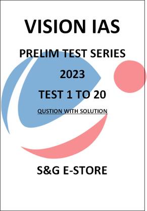 Vision Ias Upsc Civil Service Prelim Test Series 2023 Gs Test 1 To 20 Questions With Solutions English Photocopy