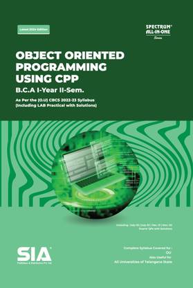 BCA I-Year II-Sem Object Oriented Programming Using CPP Latest 2024 ...
