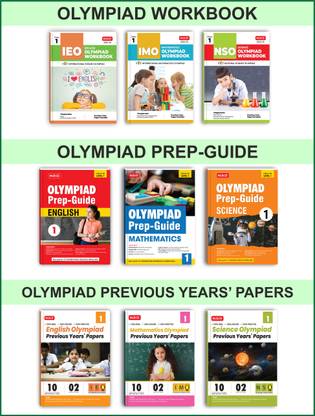MTG Class-1 (Mathematics, Science & English) IMO-NSO-IEO Olympiad Workbook, Prep-Guide & Previous Years Papers (PYQs) With Mock Test Paper - SOF Olympiad Books For 2024-25 Exam (Set Of 9 Books)