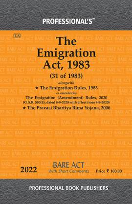 Emigration Act, 1983 Alongwith Emigration Rules, 1983