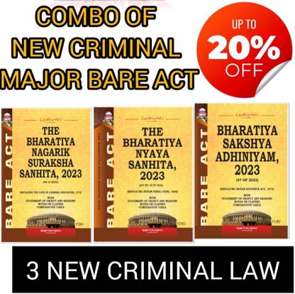 Combo Of New Criminal Major Bare Act