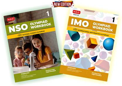 Class 1: Olympiad Workbook Combo For NSO-IMO (Set Of 2 Books) New Edition (2023-24 )