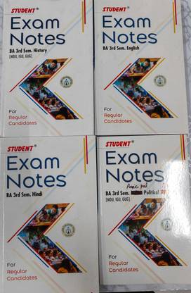 BA Bachelor In Arts 3rd Sem Hindi English History Political Scince Books Set Of 4 For BA 3rd Sem