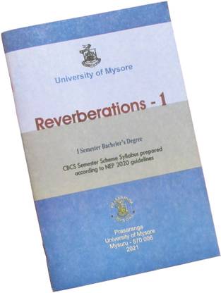 Shyamaraj Combo Pack:- Reverberations-1 English Text Book For 1st Semester BA/BSc/BSW/BCA Mysore University And Wilson Tennis Ball