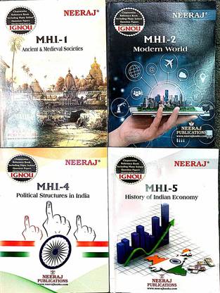 IGNOU MA History First Year Combo (MHI-1,2,4,5 ENGLISH )