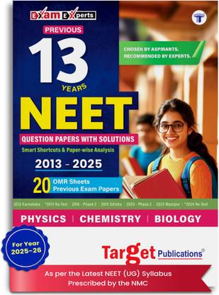 NEET Book 2026 Previous 13 Years Solved Papers With Solutions | Includes 20 OMR Sheets | Topicwise Analysis, Smart Key To Crack Questions | As Per Latest Syllabus