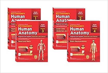 B D CHAURASIA'S HUMAN ANATOMY 9th Ed, 4 Volume Set (PB - 2023) Paperback – Coloring Book, 26 September 2022