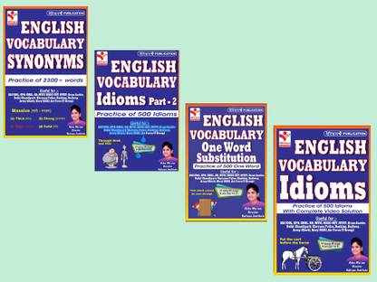 Vocabulary Four Books Combo Pack-
(One Word,Synonyms,Idioms,
Idioms Part-2)