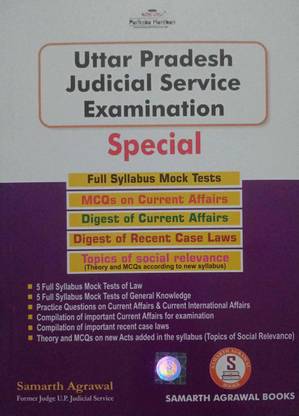 Uttar Pradesh Judicial Service Examination Special Mock Tests Current Affairs Study Material + MCQS Recent Case Laws THEORY + MCQS Of 9 New Acts Added In The Syllabus