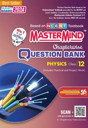 Physics (English Medium) Class 12 UP Board 2024 Exam Master Mind Question Bank Includes Practical And Project Work With Video Lectures