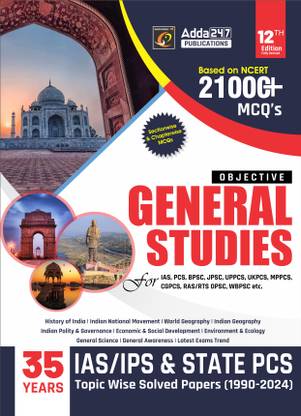 Objective General Studies 21000+ MCQs For UPSC & State PCS Exams (English Printed Edition) By Adda247