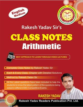 Rakesh Yadav Sir Class Notes Arithmetic Maths , Rakesh Yadav
