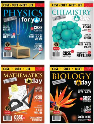 MTG Monthly Magazines Of June 2024 - Physics For You, Chemistry Today, Mathematics Today & Biology Today For JEE & NEET Exam 2024