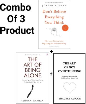 Combo Set: The Art Of Being Alone + Not Overthinking + Don't Believe Everything You Think