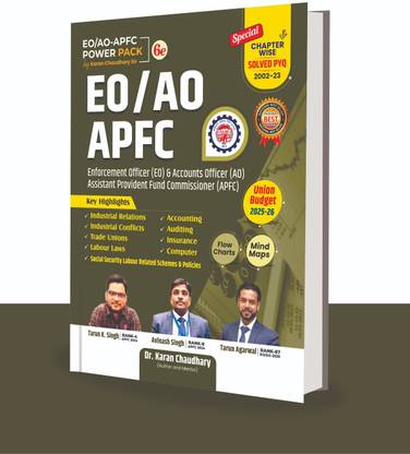 UPSC EPFO EO/AO/APFC 2025 – Complete Syllabus Guide: Labour Laws, Accounting, Social Security, Insurance, Computer & Auditing | Chapter-Wise PYQs (2002-23) + Practice Sets By Karan Chaudhary