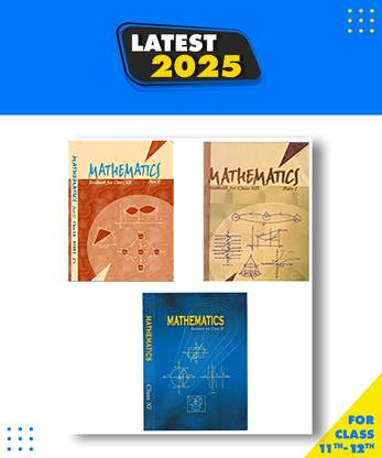 NCERT Textbook Math For Class 11th & 12th, Paperback Binding, English Medium, Combo Set