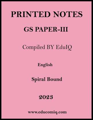 Vajiram General Studies Paper-3 Printed Notes For UPSC Prelims Cum Mains