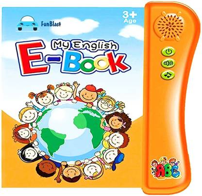 Interactive Book -Musical English Educational Phonetic Learning Book For 3 + Year Kids Toddlers|Educational ABC And 123 E-Learning Kids Electronic Activity Notebook With Music