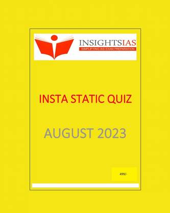 Insightsias Insights Onindia Insta Static Quiz August 2023 English Medium (Black & White)