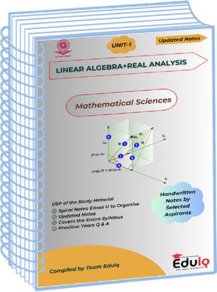Eduiq Unit-1 Mathematical Sciences Class Notes For CSIR NET Entrance With Previous Years' Q And A