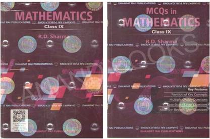 R D Sharma Mathematics Class 9 With Mcq Set Of 2 Books Latest Edition (2025-26 Examination) Original Book Acsess Qr Code