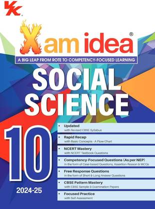 Xam Idea Social Science Class 10 Book | CBSE Board | Chapterwise Question Bank | Based On Revised CBSE Syllabus | NCERT Questions Included | 2024-25 Exam