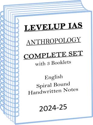 LevelUP IAS Anthropology Optional Handwritten Notes In English For UPSC Mains 2024-25