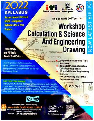 Workshop Calculations & Science And Engineering Drawing || As Per NIMI-DGT Pattern || 1000 MCQs On All India Trade Test Pattern || 2022 Syllabus