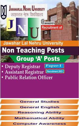 JNU Non Teaching Recruitment 2023 Group A Posts (Deputy/Assistant Registrar, Public Relation Officer) Set Of 5 Books