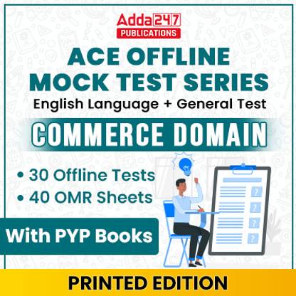 CUET UG Mock Test Commerce Domain With CUET English Language PYQ & CUET General Test PYQ & CUET Commerce Domain PYQ Book|40 OMR Sheets (English Printed Edition) By Adda247
