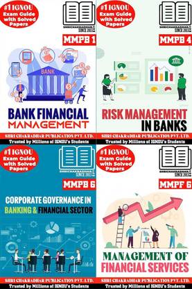 IGNOU MBA 3rd Semester Help Books (Banking & Finance Area) Combo Of MMPB 1 MMPB 4 MMPB 6 MMPF 6 (IGNOU Study Notes/Guidebook Chapter-Wise) With Solved Latest Question Papers Mmpb1 Mmpb4 Mmpb6 Mmpf6