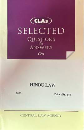 CLA’s Selected Questions And Answers On Hindu Law