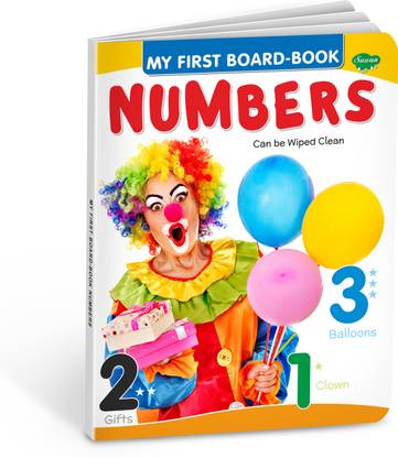 My First Board Books Numbers | Big Size Board Book For Kids By Sawan