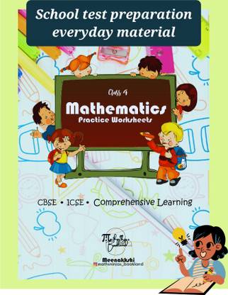 Class 4 Grade 4 Mathematics Practice Worksheets | Cbse/icse | Chapterwise Book, Question Papers, Mental Math, Word Problems, Dodging Of Tables, Workbook| By Mathsninjas Bookland