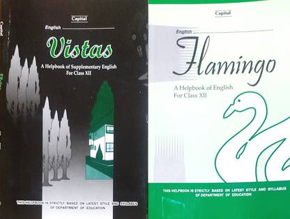 Flamingo, Vistas Help Books Of English Class -12 With Translation Set Of 2 Books