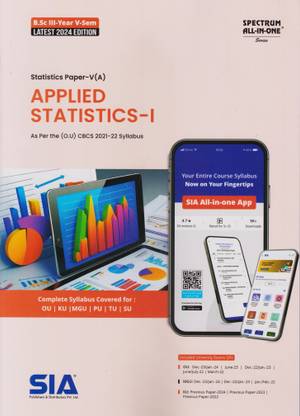 Applied Statistics-I (Statistics Paper-V(A) B.Sc III-Year V-Sem As Per The O.U (CBCS) 2021-22 Syllabus Latest 2024 Edition