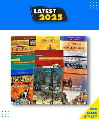 NCERT History Books Set Of Class -6 To 12 For UPSC Exams (English Medium)