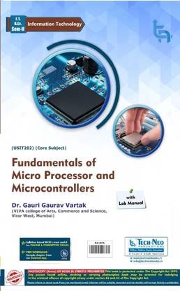 Fundamentals Of Micro Processor And Microcontrollers For MU Sem 2 F. Y. B.Sc. Information Technology Course Code :(USIT202)Academic Year 2022-2023