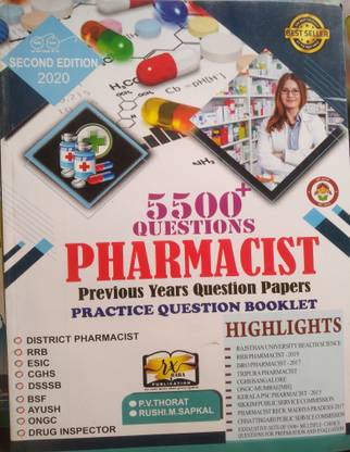 Pharmacist Previous Years Paper 5500 Questions